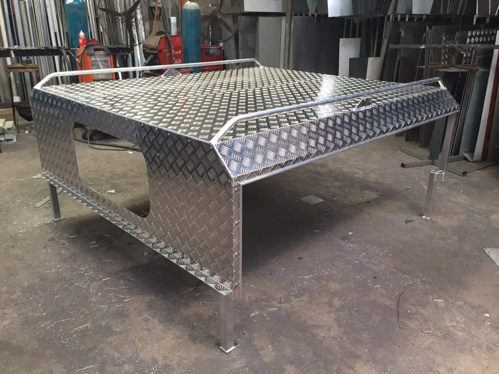 A bench top which was custom made in Mackay - B & B Hazell Sheet Metal Works