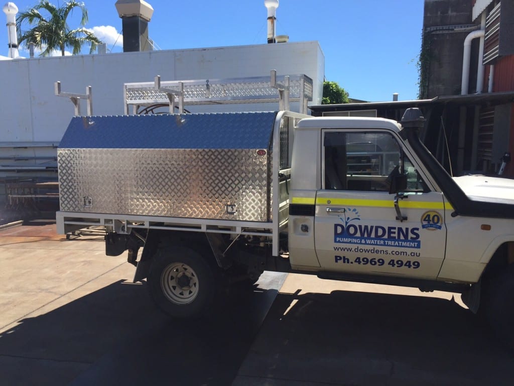 A ute in Mackay with a custom tool box