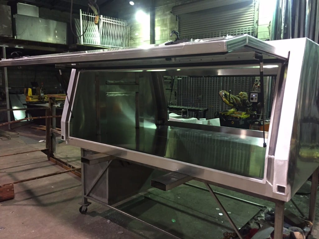 Custom designed & built ute canopy in Mackay - B & B Hazell Sheet Metal Works